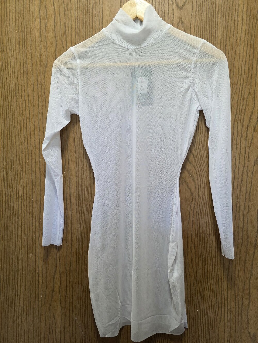 Fashion Nova White Sheer Mesh Bodies Of Water Cover-Up Various Sizes